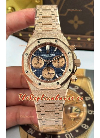 Reloj Audemars Piguet Royal Oak Cronógrafo 26239OR Super Clone en Oro Rosado Esmerilado