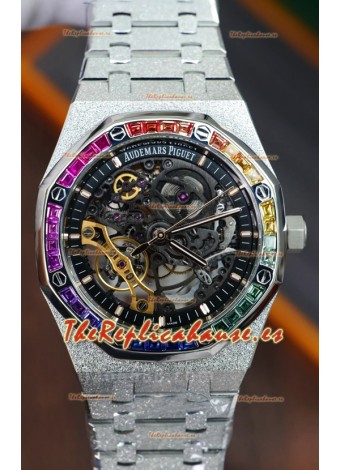 Réplica del Reloj 1:1 Audemars Piguet Royal Oak con Doble Volante, Edición Esmerilada y Esmaltada