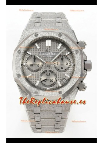 Reloj Audemars Piguet Royal Oak Cronógrafo 26240BC con Dial Gris Esmerilada, Super Clon.