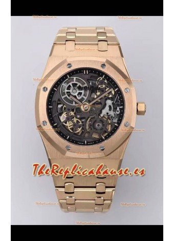 Reloj Audemars Piguet Super Clone Royal Oak Jumbo Extrafino Caja Oro Rosado