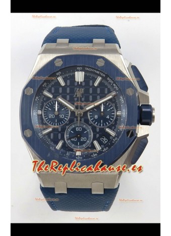 Reloj Audemars Piguet Super Clone Royal Oak Offshore Caja Acero con Dial Azul