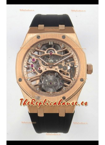 Reloj Audemars Piguet Royal Oak Super Clone Tourbillon 26735 en Oro Rosado