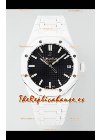 Réplica del Reloj Audemars Piguet Royal Oak 15500 de Cerámica Blanca, Superclon