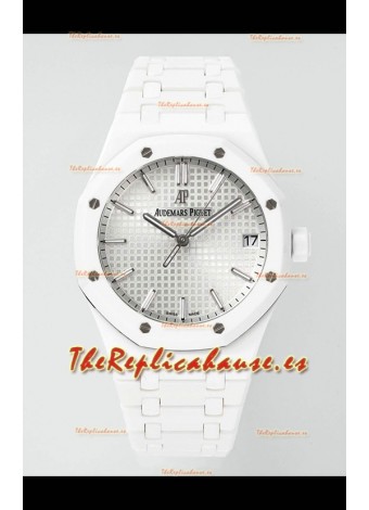 Réplica del Reloj Audemars Piguet Royal Oak 15500 de Cerámica Blanca, Superclon