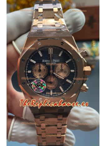 Reloj Audemars Piguet Super Clone Royal Oak Cronógrafo 26331OR Dial Azul