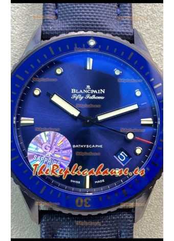 Blancpain Edición Fifty Fathoms Caja TITANIO - Reloj Réplica a Espejo 1:1
