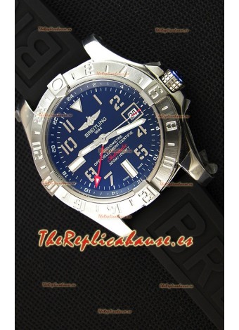 Breitling Avenger II GMT Reloj Réplica Suizo con Dial Negro Réplica a Espejo 1:1 Version