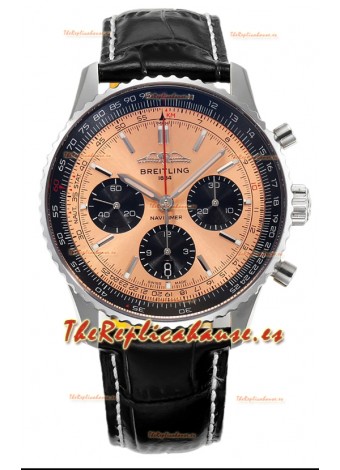 Breitling Navitimer B01 Chronograph 43 Dial Cobre - Caja Acero 904L Réplica Suiza Espejo 1:1