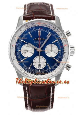 Breitling Navitimer B01 Chronograph 43 Dial Azul - Caja Acero 904L Réplica Suiza Espejo 1:1