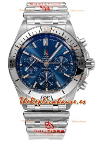 Breitling Chronomat B01 42 Edición Suiza Caja Acero 904L Dial Azul Reloj Réplica Espejo 1:1
