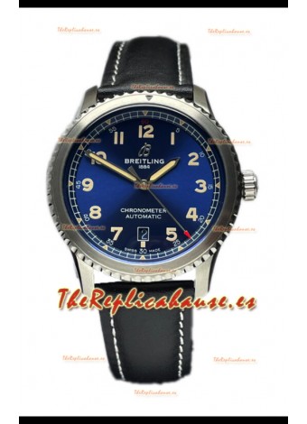 Breitling Navitimer Aviator 8 Automatic 41 Dial Azul Reloj Réplica Suiza Espejo 1:1