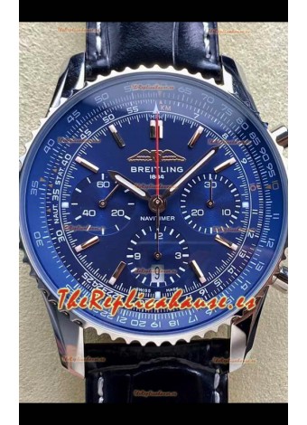 Breitling Navitimer B01 Chronograph 43 Dial Azul - Caja Acero 904L Réplica Suiza Espejo 1:1