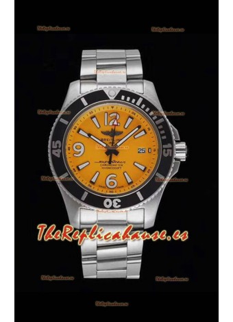 Breitling Superocean Automatic 44 Steel - Dial Amarillo Reloj Réplica a Espejo 1:1
