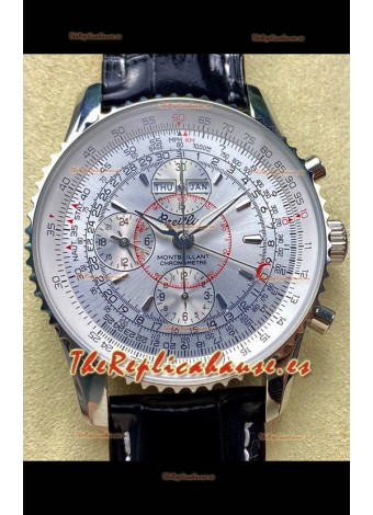 Breitling Montbrilliant Superclone Reloj Réplica en Dial Blanco - Caja Acero 904L