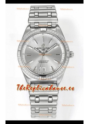 Breitling Chronomat 36MM Acero Inoxidable Casing Reloj Réplica Espejo 1:1 Dial Acero