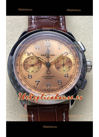 Breitling Premier B01 Chronograph 42 Edition Caja Acero Dial Champange - Reloj Réplica Espejo 1:1