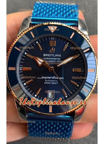Breitling SuperOcean Heritage II B20 44MM Dial Azul Bisel Dos Tonos Réplica Espejo 1:1