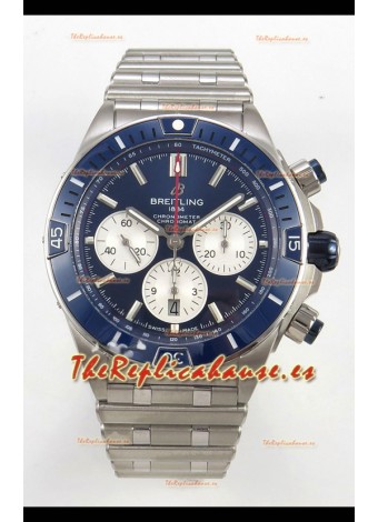 Breitling Chronomat Super Clone B01 42 Reloj Edición Suiza Acero 904L Dial Azul
