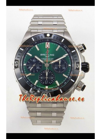 Breitling Chronomat Super Clone B01 42 Reloj Edición Suiza Acero 904L Dial Verde