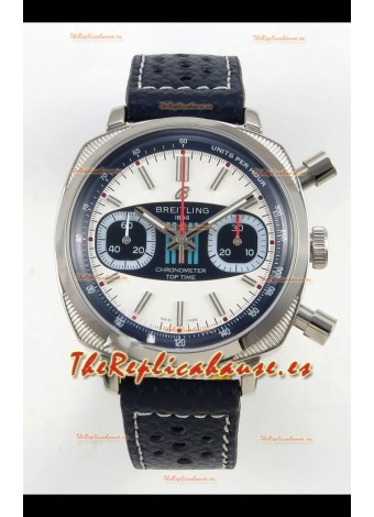 Breitling Top Time Super Clone Reloj Cronógrafo con Correa de Piel Azul