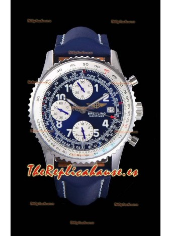 Breitling Navitimer Chronograph 41MM Reloj Réplica Suizo a Espejo 1:1 Caja de Acero 904L con Dial Azul