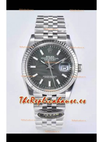 Rolex Datejust 126234 36MM Reloj Réplica Suizo en Acero 904L Dial Gris Réplica a Espejo 1:1
