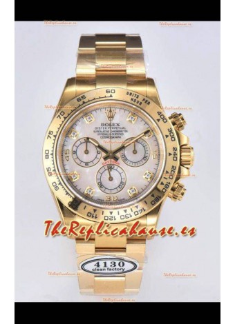 Rolex Cosmograph Daytona M116508-0007 Oro Amarillo Movimiento Original Cal.4130 - Reloj Acero 904L