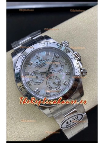 Rolex Cosmograph Daytona M116509-0064 Dial Perla Movimiento Cal.4130 - Reloj Acero 904L