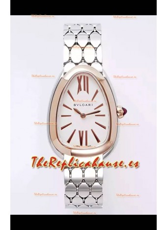 Bvlgari Serpenti Seduttori Edition Caja en Oro Rosado Dos Tonos Reloj Super Clone