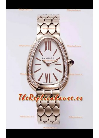 Bvlgari Serpenti Seduttori Edition en Caja Oro Rosado Reloj Super Clone
