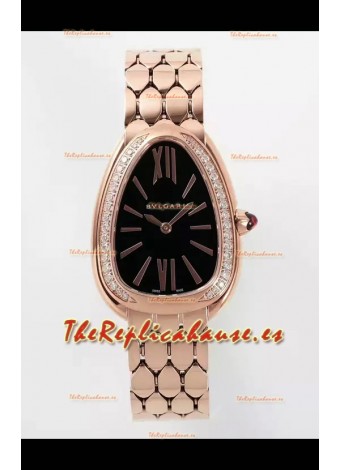 Bvlgari Serpenti Seduttori Edition en Caja Oro Rosado Reloj Super Clone