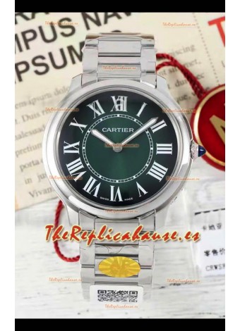 Cartier Ronde Must 36MM Cuarzo Suizo Dial Verde Reloj Réplica Suizo Espejo 1:1 