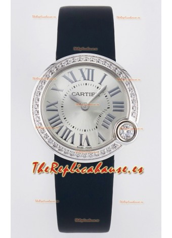 Ballon Blanc De Cartier Reloj Super Clone 30MM Caja Acero 