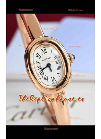 Baignoire De Cartier Oro Rosado Reloj Réplica Cuarzo Super Clone