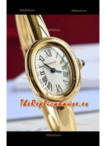 Baignoire De Cartier Oro Amarillo Reloj Réplica Cuarzo Super Clone