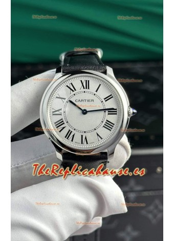 Cartier Ronde Must 36MM Réplica de Cuarzo Suizo Reloj Correa de Piel Espejo 1:1 