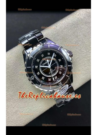 Chanel J12 38MM Caja Cerámica Negra Reloj Automático Réplica Espejo 1:1