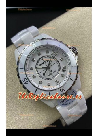 Chanel J12 38MM Caja Cerámica Blanca Reloj Automático Réplica Espejo 1:1