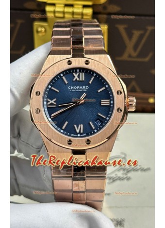 Chopard Alpine Eagle Dial Oro Rosado  Azul Super Clone Reloj Réplica 