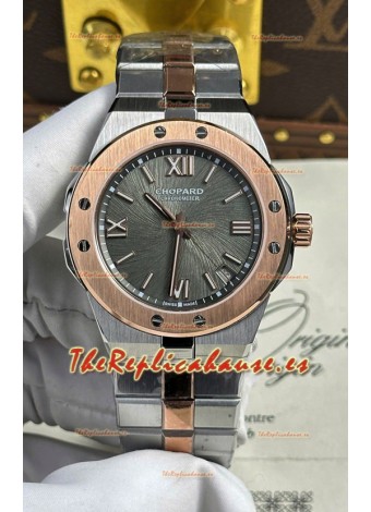 Chopard Alpine Eagle Dial Gris Oro Rosado Dos Tonos Super Clone Reloj Réplica 