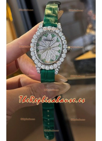 Chopard Super Clone L'Heure du Diamant Moissanitas Reloj Acero Inoxidable 34MM