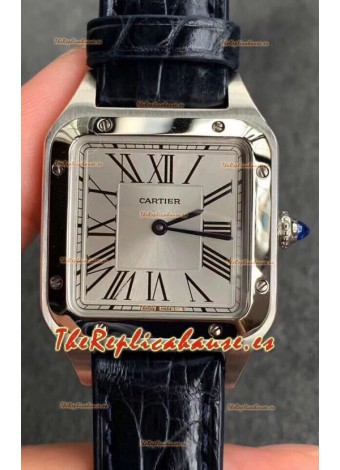 Cartier Santos Dumont Reloj Réplica Suizo a espejo 1:1 Caja en Acero 42MM 