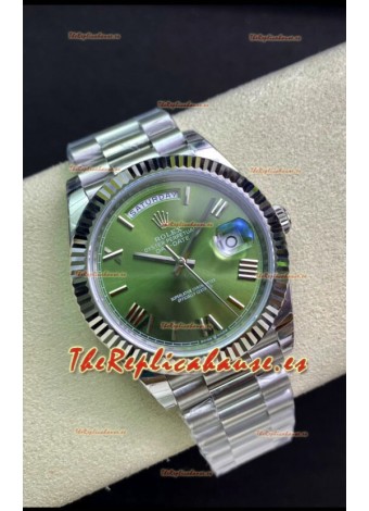 Rolex Day Date Presidential M228239-0033 Acero 904L 40MM - Dial Verde Oliva Reloj Calidad Espejo 1:1