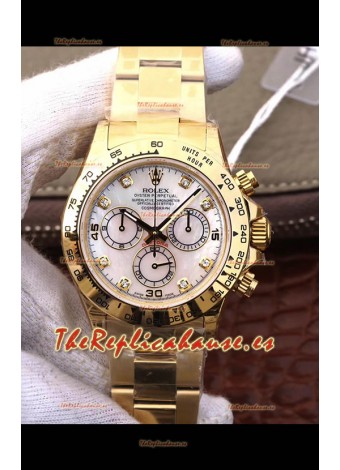Rolex Cosmograph Daytona 116508 Oro Amarillo Movimiento Original Cal.4130 - Reloj de Acero Ultimate 904L
