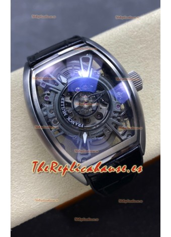 Franck Muller Curvex Grand Central Tourbillon Reloj Acero Inoxidable Réplica Espejo 1:1