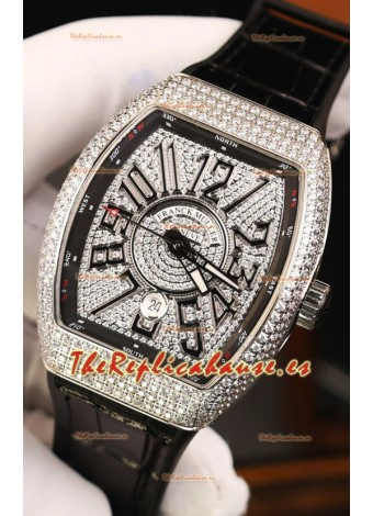 Franck Muller Vanguard Edition Reloj Réplica Suizo - Numerales Negro