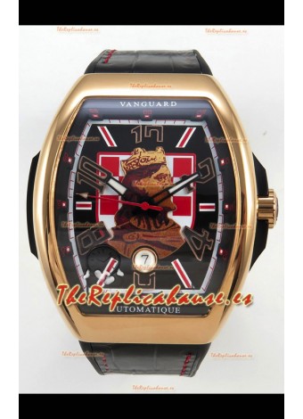 Franck Muller Vanguard Skenderbeu Croatia Oro Rosado Reloj Réplica Suizo