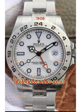 Rolex Explorer M216570-001 Reloj Réplica a Espejo 1:1 - Dial Blanco en Acero 904L 42MM