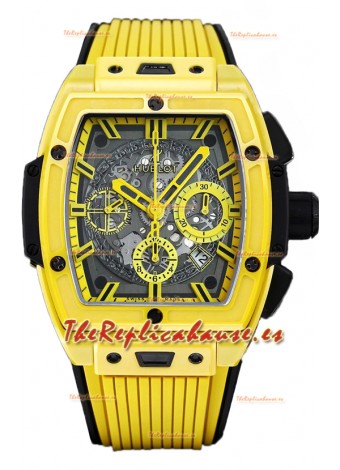 Hublot Spirit of Bang Yellow Magic Edition Reloj en Caja Titanio PVD - 42MM Réplica Suiza