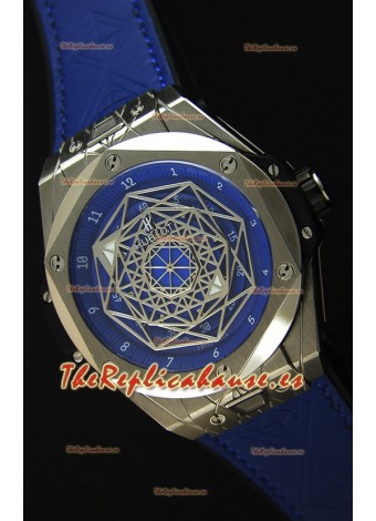 Hublot Big Bang Sang Bleu 45MM Reloj Réplica Suizo de Acero Inoxidable Dial Azul
